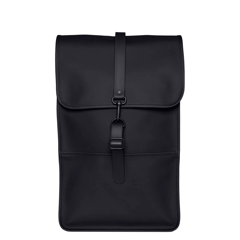 RAINS Unisex Black Water Resistant BackpackOne Size NWT
